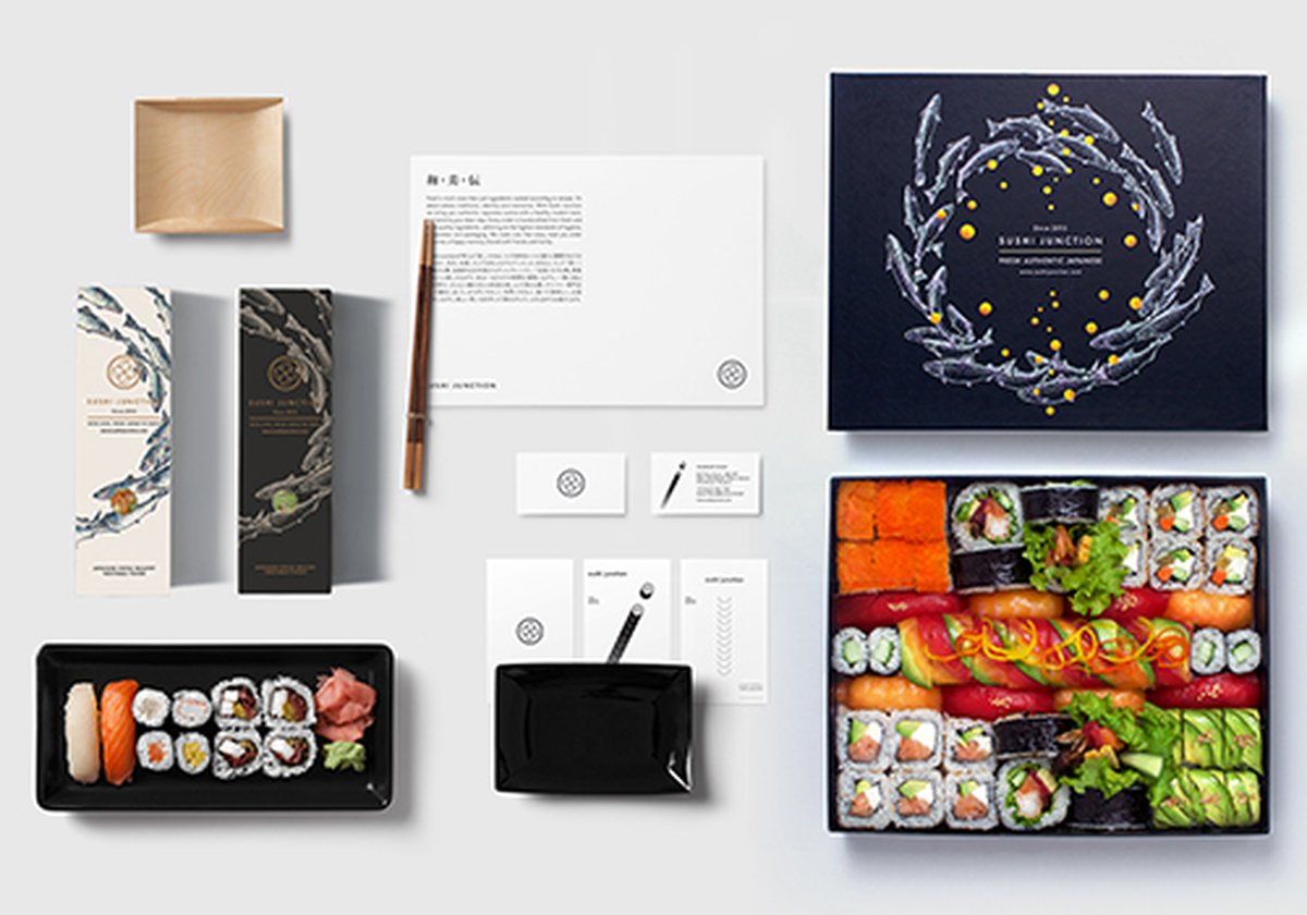 （餐飲）Sushi Junction日本壽司品牌包裝vi設計欣賞