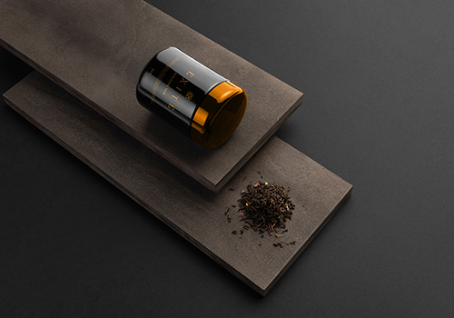 現代新鮮草藥茶品牌vi設計樹立極簡主義的品牌包裝—左右格局