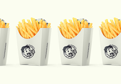 復古漢堡快餐店品牌vi設計和logo設計